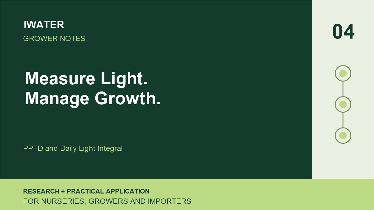 Measure Light. Manage Growth. — PPFD and Daily Light Integral
