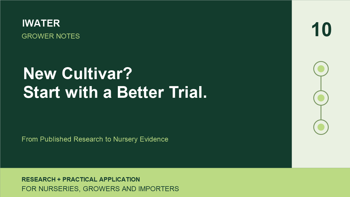 New Cultivar? Start with a Better Trial. — From Published Research to Nursery Evidence